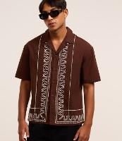 Camisa Boxy em Tricoline com Bordado e Textura Bowling - 2