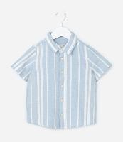 Camisa Infantil em Viscolinho com Estampa Listras - Tam 1 a 6 Anos - 1