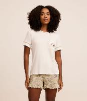 Pijama Short Doll com Bosinho Bordado - 1