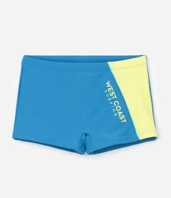 Sunga Infantil com Proteção UV e Recorte Contrastante - Tam 5 a 14 Anos