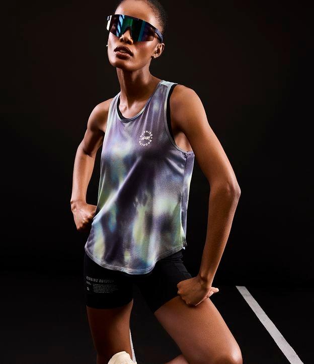 Regata de Corrida em Microfibra com Estampa Tie Dye - 2