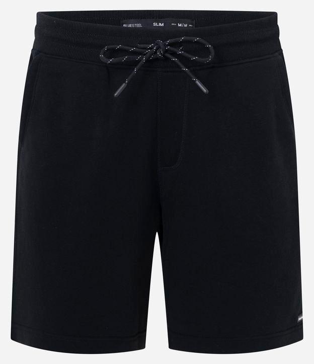 Bermuda Slim em Moletom com Felpa e Bolsos - 1