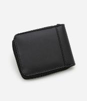 Carteira Dobrável em Couro com Zíper - 1