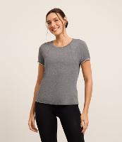 Camiseta Esportiva em Microfibra com Friso Contrastante - 1