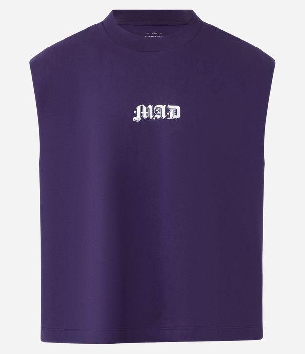 Regata Boxy em Algodão com Estampa Lettering - 1