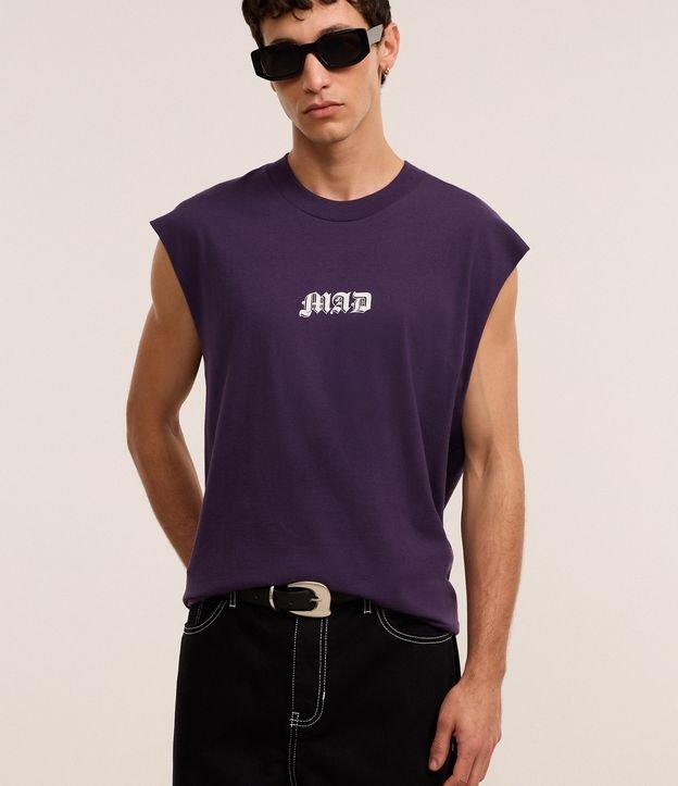 Regata Boxy em Algodão com Estampa Lettering - 2