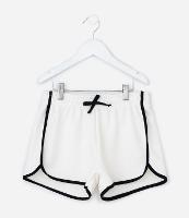 Short Runner Infantil em Moletom com Acabamento Contrastante - Tam 5 a 14 anos - 1