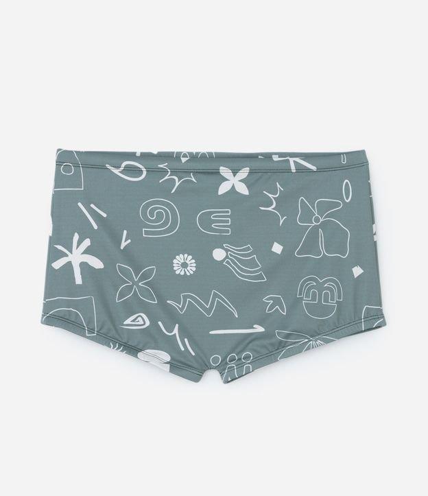 Sunga Boxer em Microfibra com Estampa de Ícones - 1