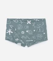 Sunga Boxer em Microfibra com Estampa de Ícones - 1