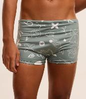 Sunga Boxer em Microfibra com Estampa de Ícones - 2