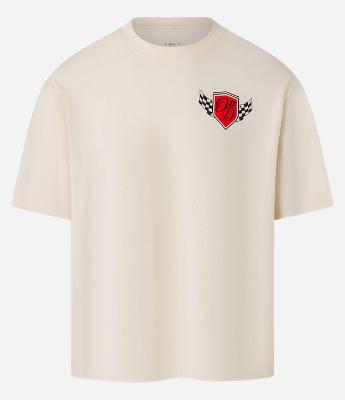 Camiseta Boxy em Algodão com Estampa de Automobilismo