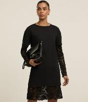 Vestido comfort em Algodão com Forro Manga Curta e Rendas - 2