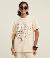 Camiseta em Algodão com Estampa Chaveiro Im Just a Girl - 3