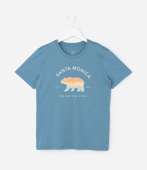 Camiseta Infantil com Estampa Urso com Lettering - Tam 5 a 14 Anos - 1