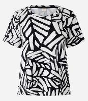 Blusa em Viscose com Estampa de Folhagem - 1