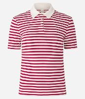Blusa em Algodão Listrada com Gola Polo - 1