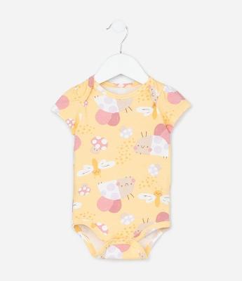 Body Infantil com Estampa Bichinhos - Tam RN a 18 meses