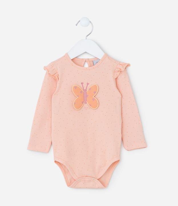 Body Infantil com Estampa Interativa Borboleta - Tam 0 a 18 meses - 1