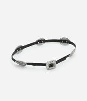 Cinto Largo com Aplicação de Moedas e Fivela Quadrada - 1