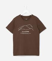 Camiseta Infantil com Estampa Montanhas - Tam 5 a 14 Anos - 1