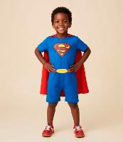 Macacão Infantil com Estampa Super-Homem com Capa - Tam 3 a 8 Anos - 2