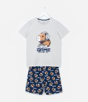 Pijama Infantil com Estampa Capivara Gamer - Tam 7 a 16 Anos - 1