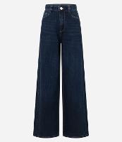 Calça Wide Leg em Jeans com Cós Alfaiatado - 1