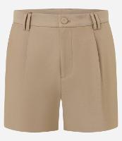 Bermuda em Sarja Alfaiatada com Pregas - 1