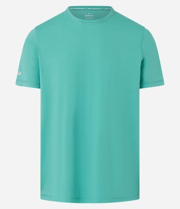 Camiseta Esportiva Regular com Tecnologia Dry e Estampa Localizada - 1