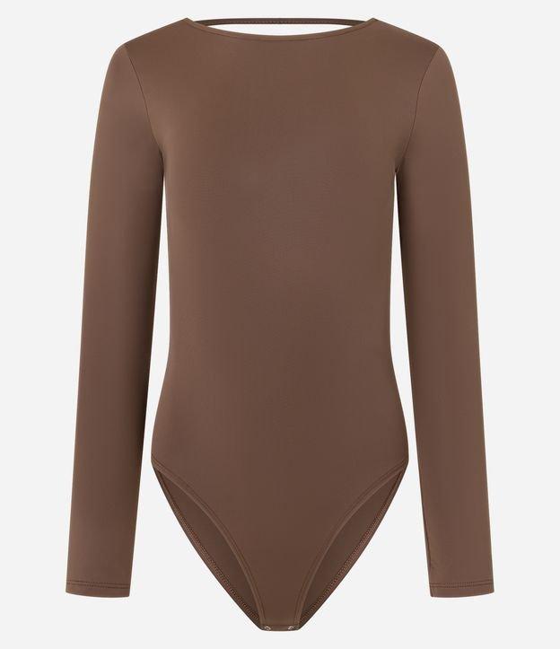 Body em Microfibra com Decote nas Costas - 1