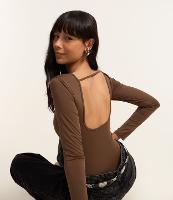 Body em Microfibra com Decote nas Costas - 2