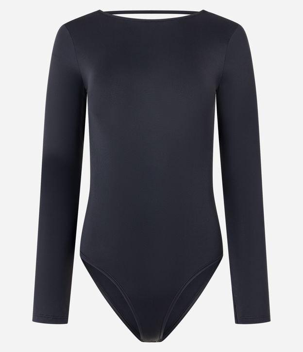 Body em Microfibra com Decote nas Costas - 1