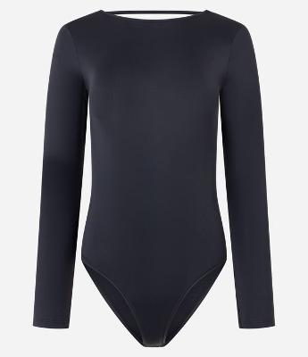 Body em Microfibra com Decote nas Costas