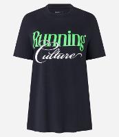 Camiseta Alongada em Algodão com Lettering Running Culture - 1