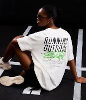 Camiseta Alongada em Algodão com Estampa em Lettering - 2