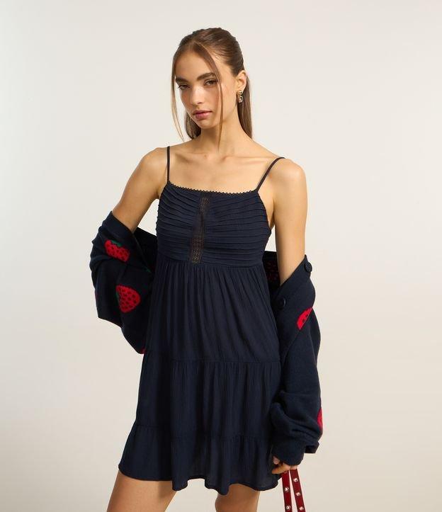 Vestido Godê em Crepe com Detalhe no Busto - 1