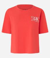 Camiseta Esportiva Cropped em Microfibra com Lettering SRC - 1