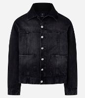 Jaqueta Boxy em Jeans Estonada - 1