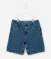 Bermuda Infantil em Jeans com Bolsos - Tam 5 a 14 Anos - 1