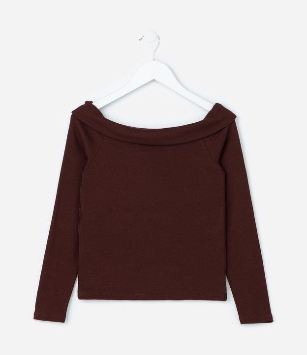 Blusa Cropped Infantil Ombro a Ombro com Pala Dobrada - Tam 5 a 14 Anos - 1