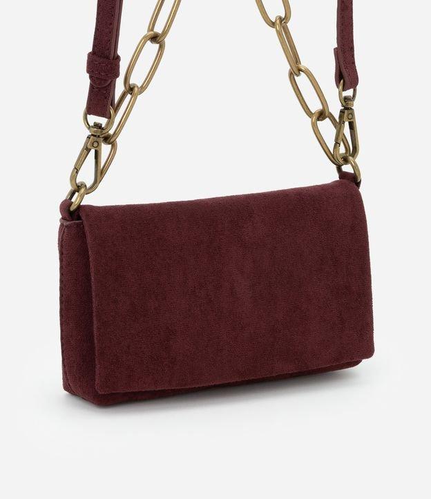 Bolsa Transversal Pequena com Tampa e Alça Média de Corrente - 1
