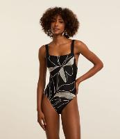 Maiô em Microfibra Leve com Bordado Floral com Alça Larga - 2