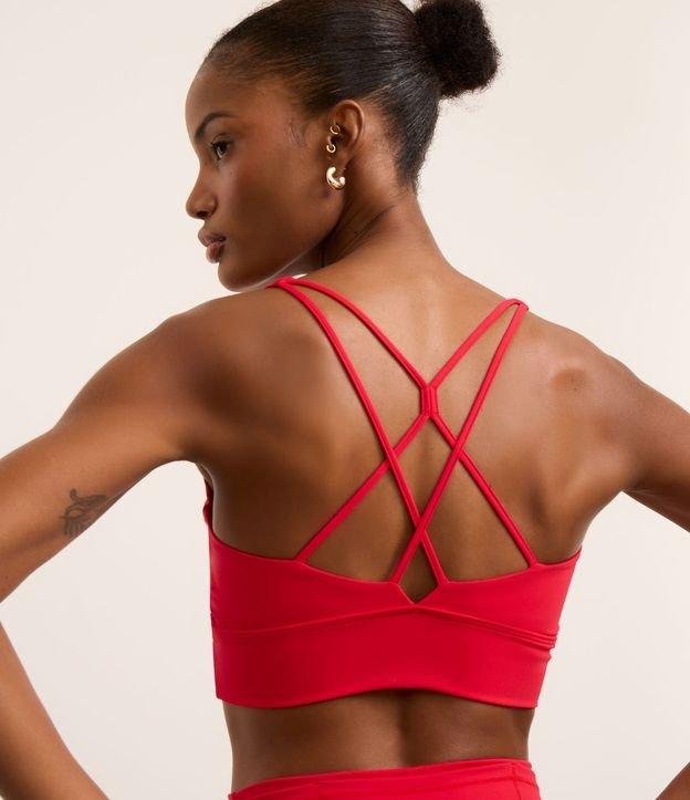 Top Esportivo Alongado com Bojo e Tiras Diferenciadas nas Costas - 1