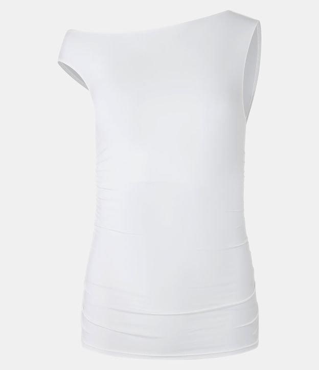 Blusa em Microfibra com Ombro Caído - 1