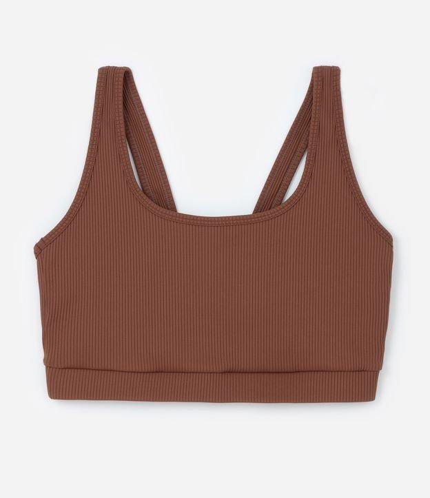 Top Esportivo Canelado em Ribana Curve & Plus Size - 1