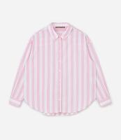 Camisa em Tricoline com Listras Curve & Plus Size - 1