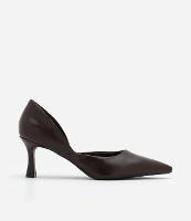 Sapato Scarpin com Recorte Lateral e Salto Flare - 1