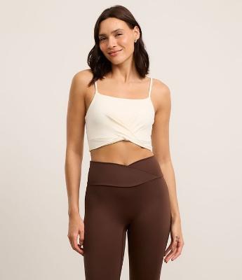 Top Esportivo em Microfibra com Barra Torcida e Bojo