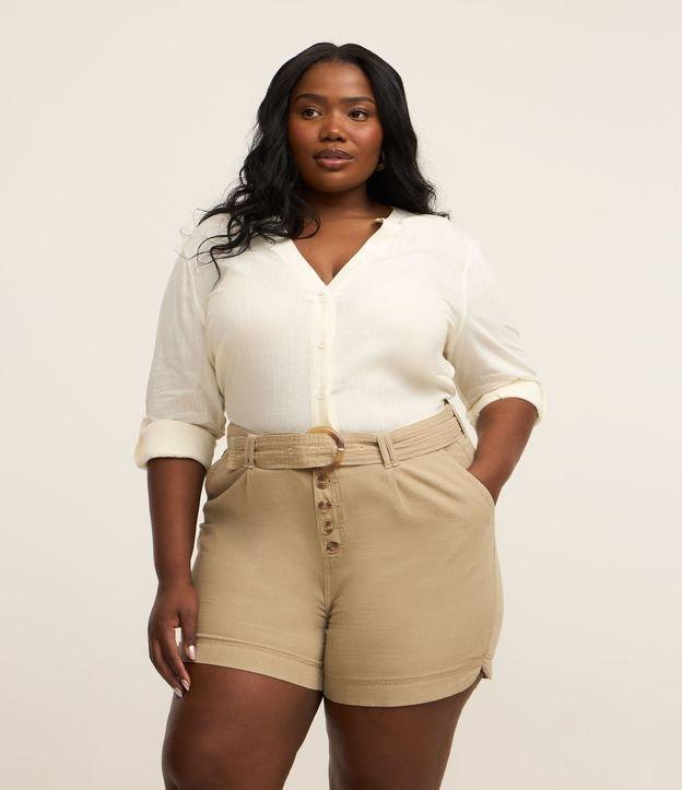 Short em Sarja com Cinto Curve & Plus Size - 1