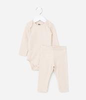 Conjunto Infantil em Ribana Básico - Tam RN a 18 meses - 1